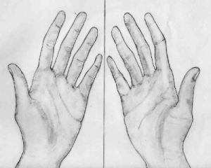 linke und rechte Hand